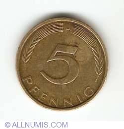 Image #1 of 5 Pfennig 1973 J