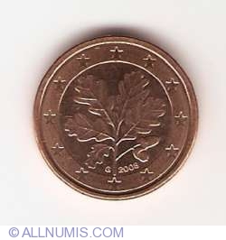 Image #2 of 1 Euro Cent 2008 G