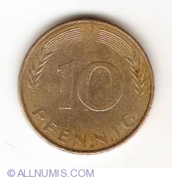 Image #1 of 10 Pfennig 1977 J