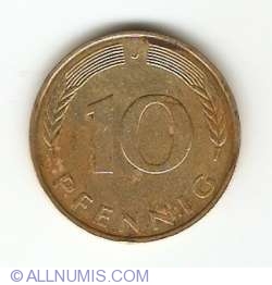 Image #1 of 10 Pfennig 1980 J