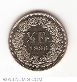 Image #1 of 1/2 Franc 1996