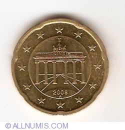 Image #2 of 20 Euro Cenţi 2008 A