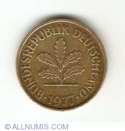 Image #2 of 5 Pfennig 1977 D