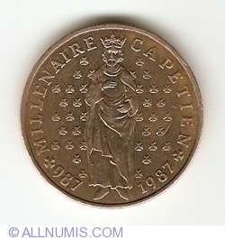 Image #2 of 10 Francs 1987 - Millennium of King Capet and  France