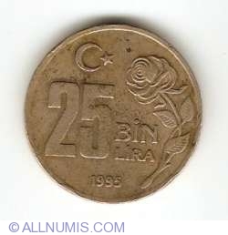 25000 Lira 1995