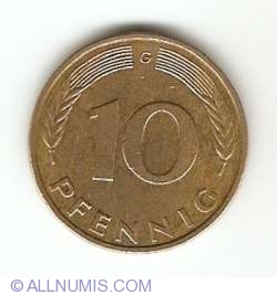 10 Pfennig 1989 G