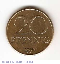 Image #1 of 20 Pfennig 1971