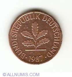 1 Pfennig 1987 F