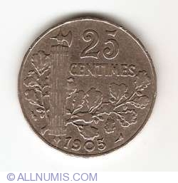 25 Centimes 1905
