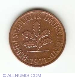 Image #2 of 2 Pfennig 1971 D
