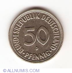 Image #1 of 50 Pfennig 1968 D