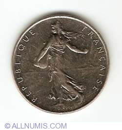 Image #2 of 1 Franc 1992