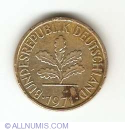 Image #2 of 5 Pfennig 1971 J