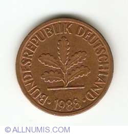 Image #2 of 2 Pfennig 1988 F