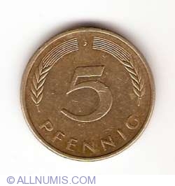 Image #1 of 5 Pfennig 1981 J