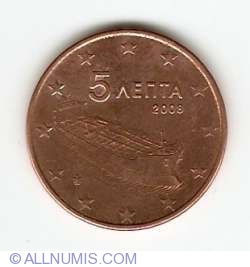 Image #2 of 5 Euro Cent 2008