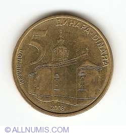 5 Dinari 2008