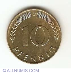 Image #1 of 10 Pfennig 1968 G