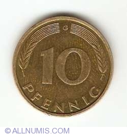 10 Pfennig 1995 G