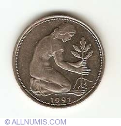 Image #2 of 50 Pfennig 1991 G