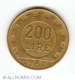 Image #1 of 200 Lire 1981