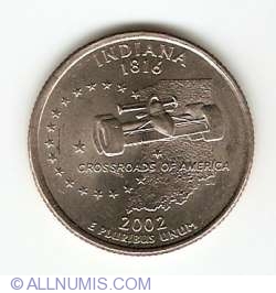 Image #1 of State Quarter 2002 P - Indiana