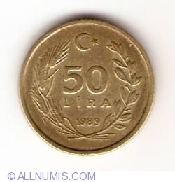 Image #1 of 50 Lira 1989