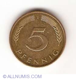 Image #1 of 5 Pfennig 1993 J