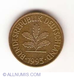 Image #2 of 5 Pfennig 1993 J