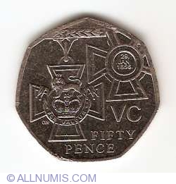 Image #1 of 50 Pence 2006 - 150th Anniversary of the institution of the Victoria Cross