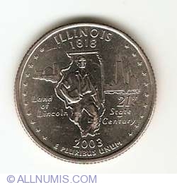 Image #1 of State Quarter 2003 P - Illinois