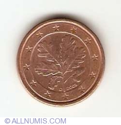 Image #2 of 1 Euro Cent 2005 D