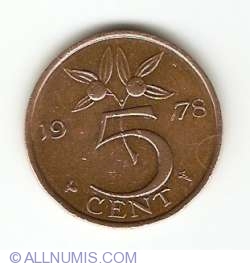Image #1 of 5 Cents 1978
