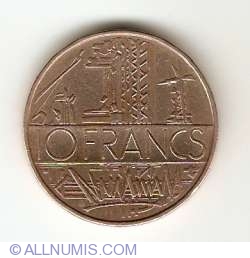 Image #1 of 10 Francs 1975