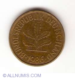 Image #2 of 5 Pfennig 1986 F