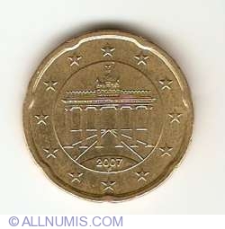 Image #2 of 20 Euro Cenţi 2007 F