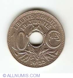 10 Centimes 1935