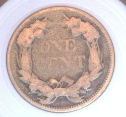 Image #2 of Flying Eagle Cent 1858 - 8 Over 7