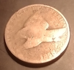 Flying Eagle Cent 1858 - 8 Over 7