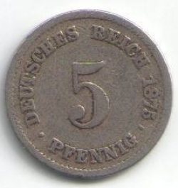 5 Pfennig 1875 A