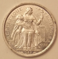 Image #2 of 1 Franc 1987