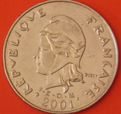 Image #2 of 20 Francs 2001