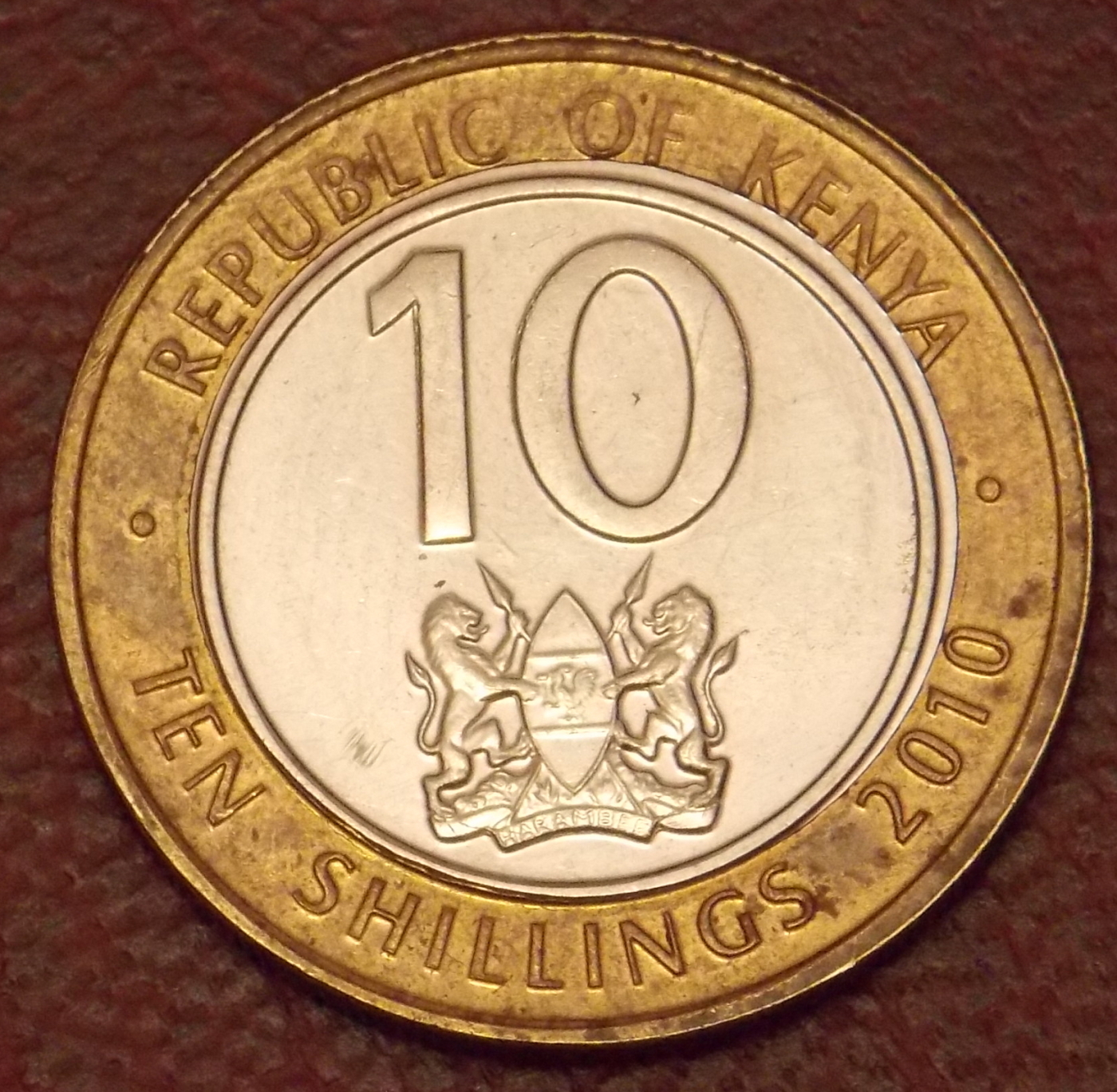 10 Shillings 2010 Republic 2001 present Kenya Coin 37762 10 Shillings 2010 Republic 2001 present Kenya Coin 37762