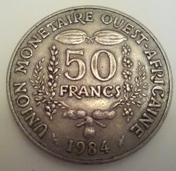 Image #1 of 50 Francs 1984