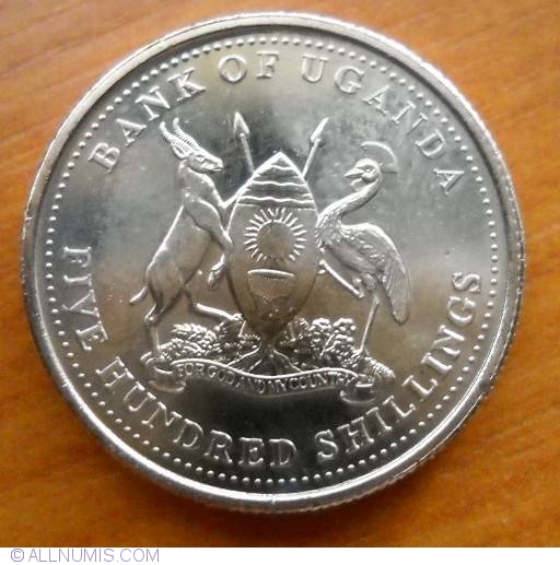 500 Shillings 2008, Republic - 1998-2015 - Uganda - Coin - 21436
