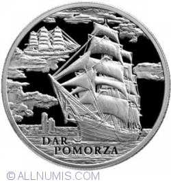 20 Ruble 2009 - Sailing Ships - Dar Pomorza 