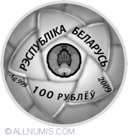 100 Ruble 2009 - 2012 Olympic Games. Handball