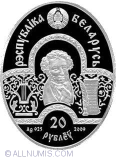 Image #2 of 20 Ruble 2009 - Tales of Alexander Pushkin Series - The dead Princess and the seven Knights