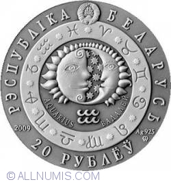 Image #1 of 20 Ruble 2009 - Zodiac - Aquarius