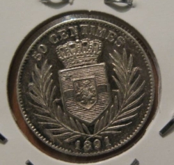 50 Centimos 1891